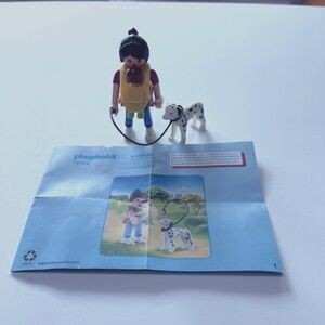 Playmobil #70154 Special Plus Mother Baby Walking Dalmatian Dog - Complete Set